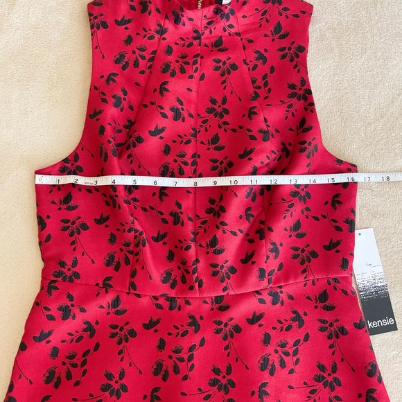 Kensie Floral Flare Zip Dress - Size S - Picture 8 of 15